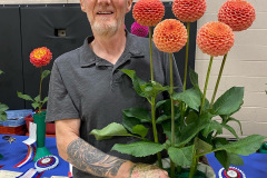 Canadian Chrysanthemum and Dahlia Society, Best 5 Blooms, Ryecroft Jill, Michael Burns